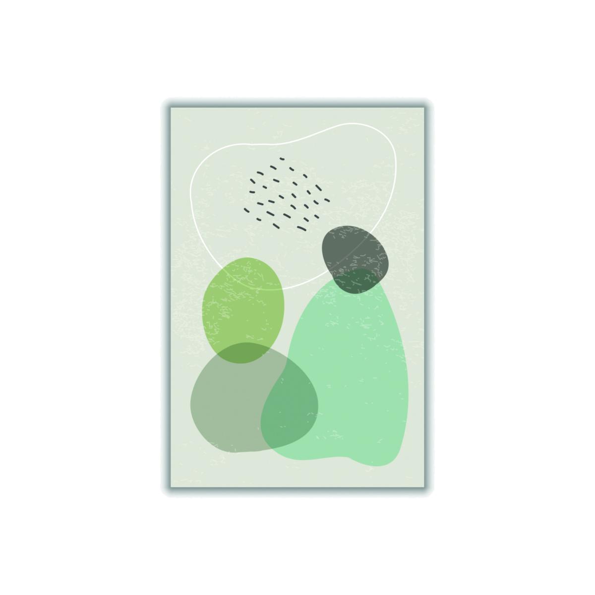 Green Abstract Rocks Series #1 A2 420 X 594Mm Stanley Print House – image 1
