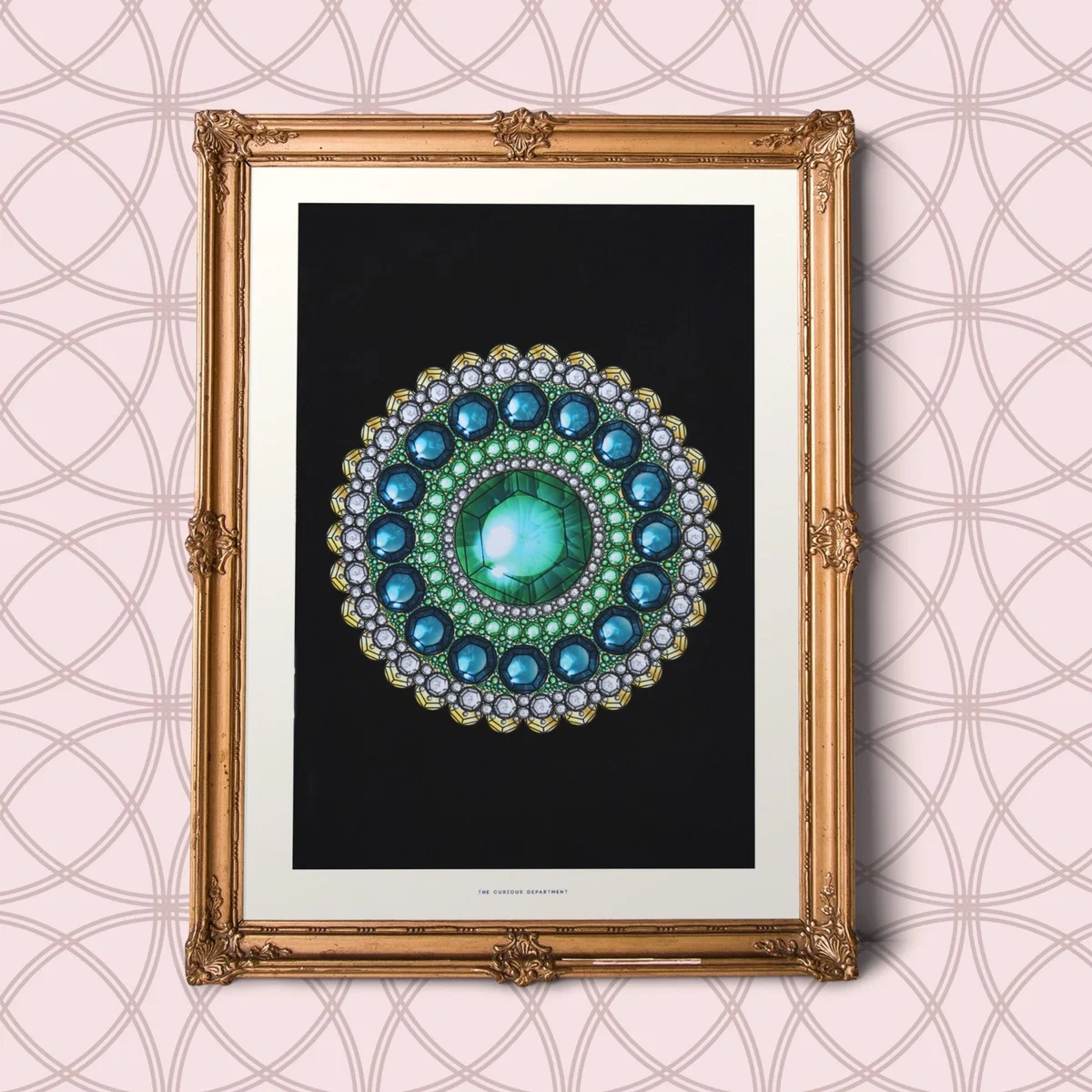 Black / Blue Zellandine's Brooch: Art Print The Curious Department – image 2
