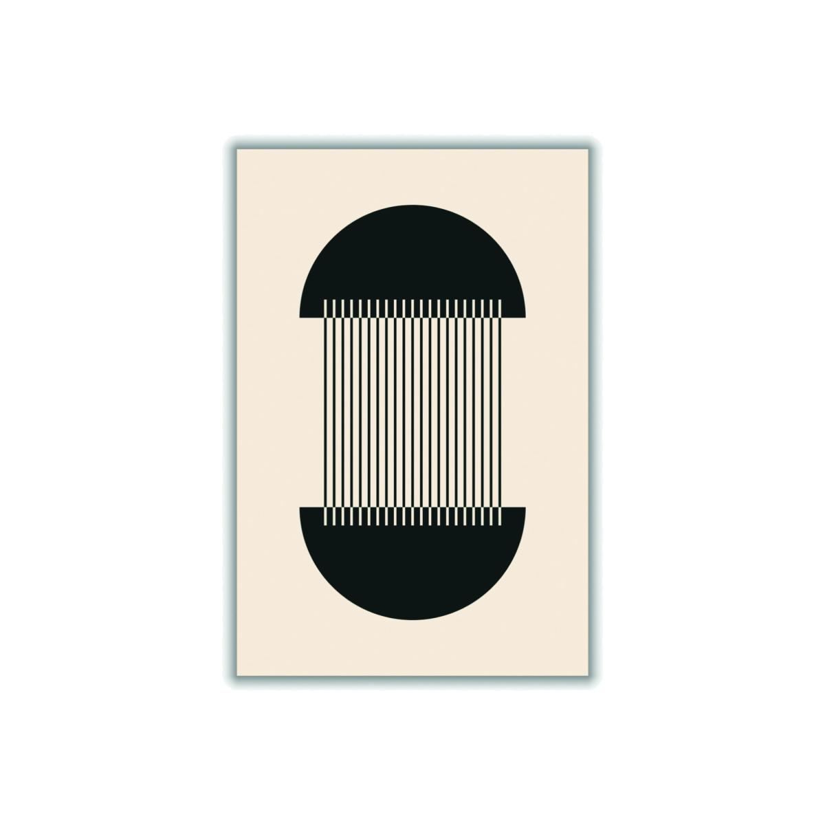 Black Boho Geometric Circle A3 297 X 420Mm Stanley Print House – image 1