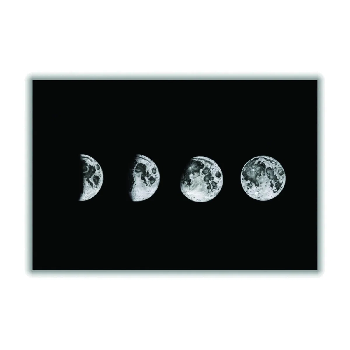 Grey Lunar Phases A3 297 X 420Mm Stanley Print House – image 1