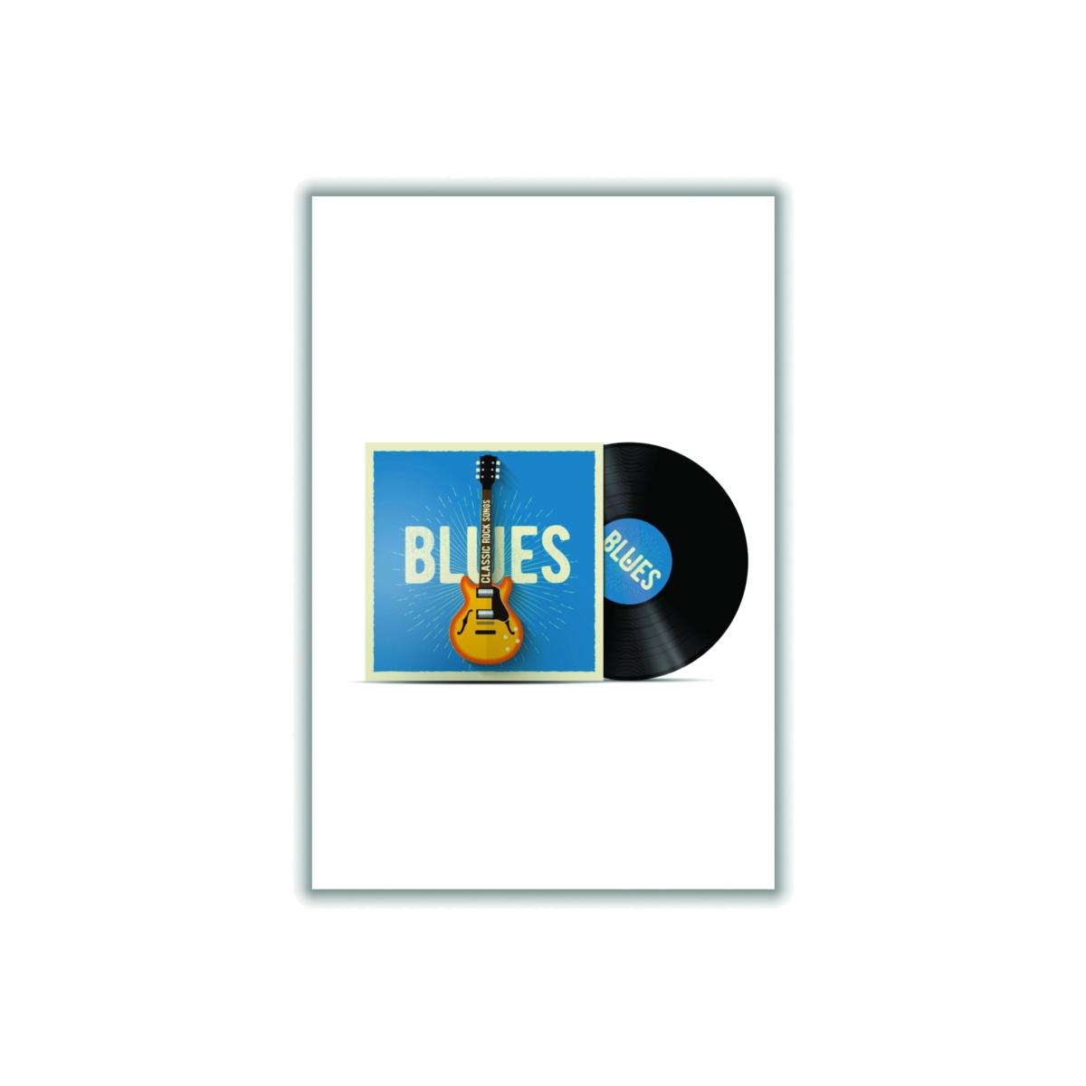 Blues Vinyl A1 594 X 841Mm Stanley Print House – image 1