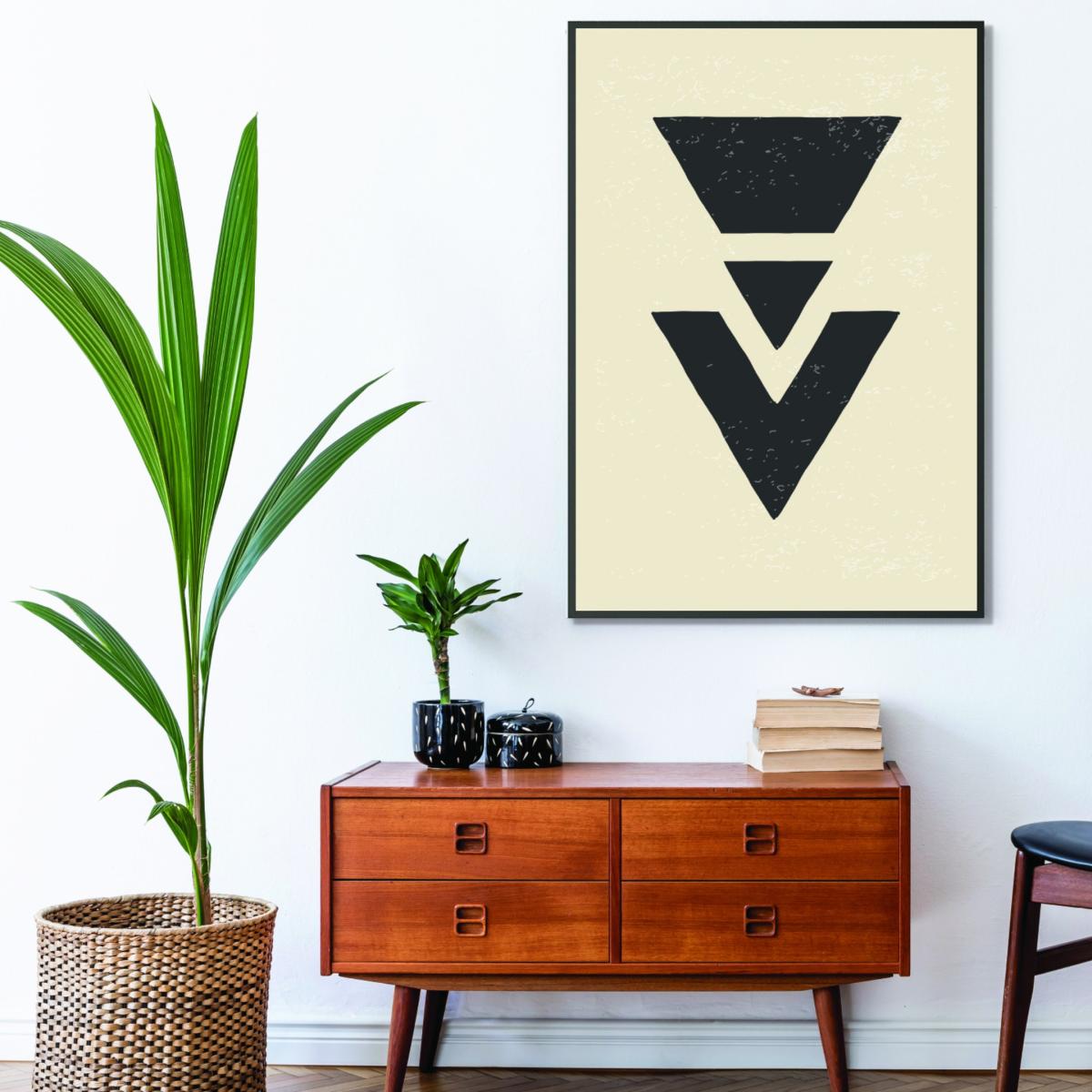 Black Abstract Triangles #1 Small Stanley Print House – image 3