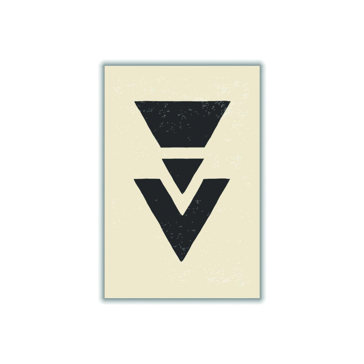 Black Abstract Triangles #1 Small Stanley Print House – image 1