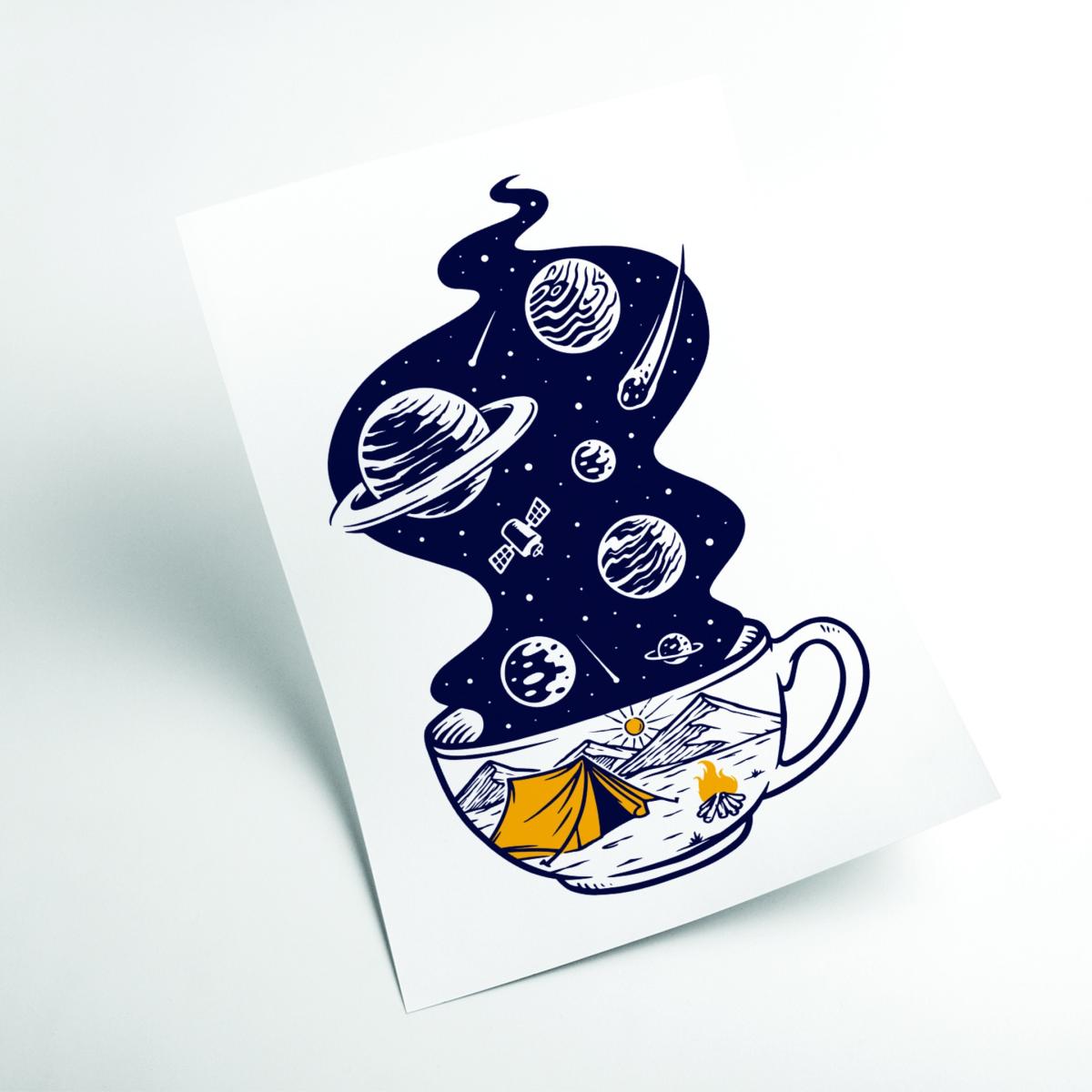 Yellow / Orange Mug Of Awesome A2 420 X 594Mm Stanley Print House – image 2