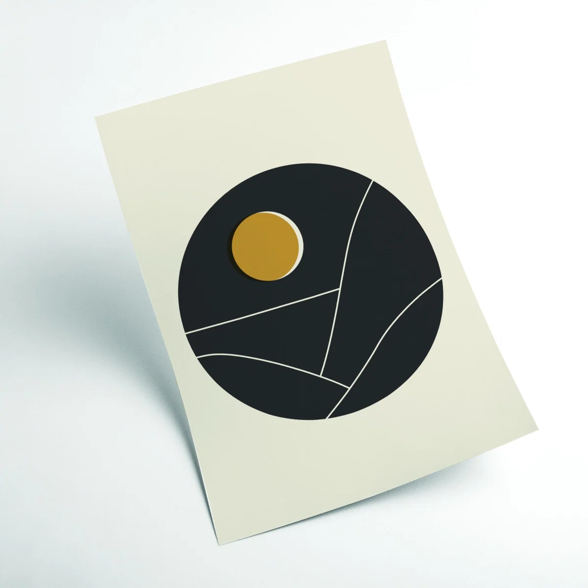 Black Minimal Mountains Series #2 Extra Large Stanley Print House – image 2
