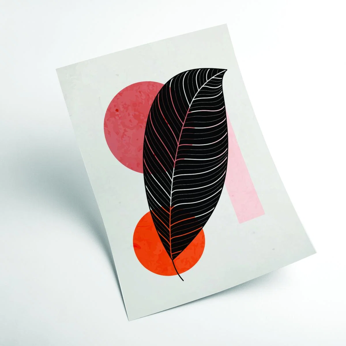 Pink / Purple Abstract Leaf Vibe Iii Extra Small Stanley Print House – image 2