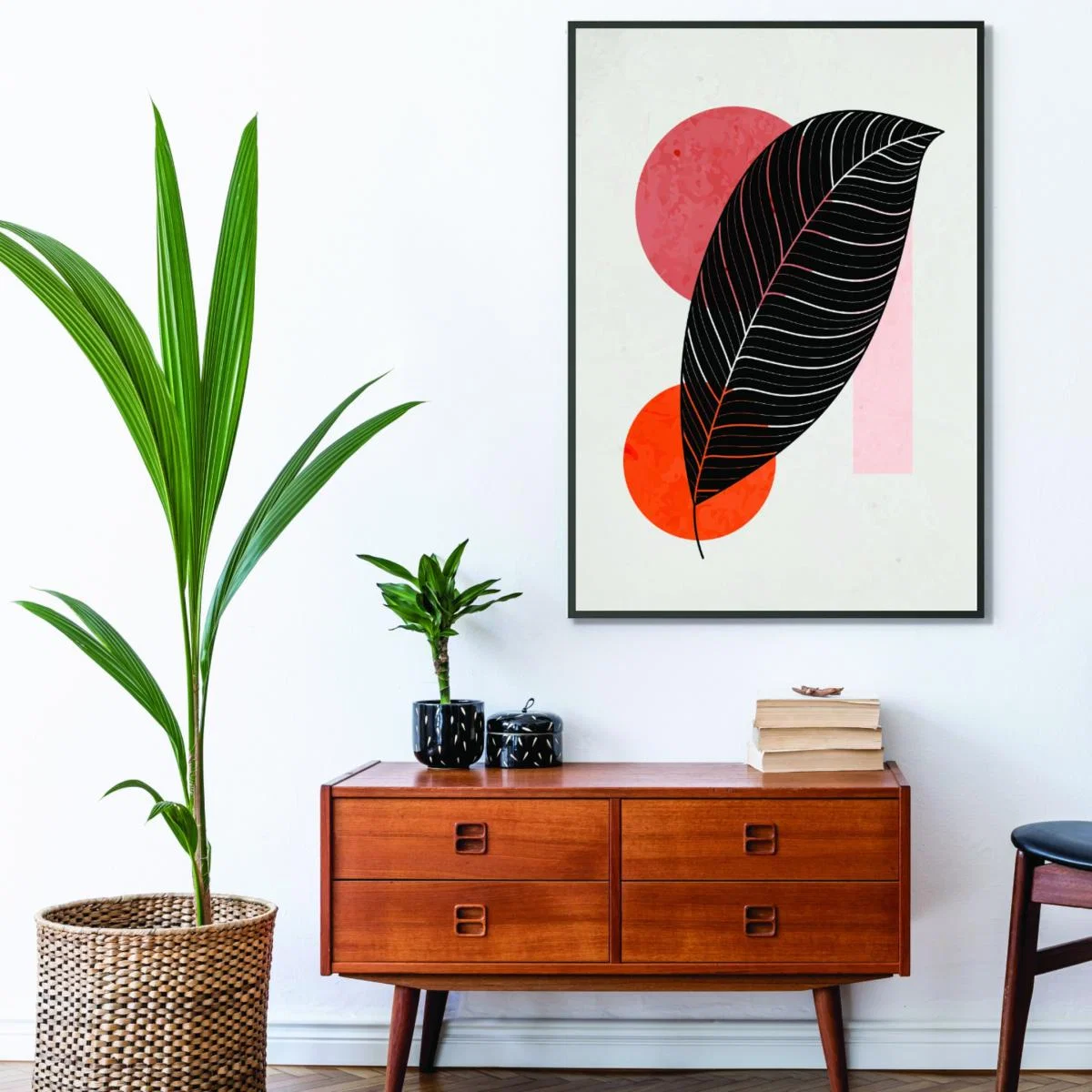 Pink / Purple Abstract Leaf Vibe Iii Extra Small Stanley Print House – image 3
