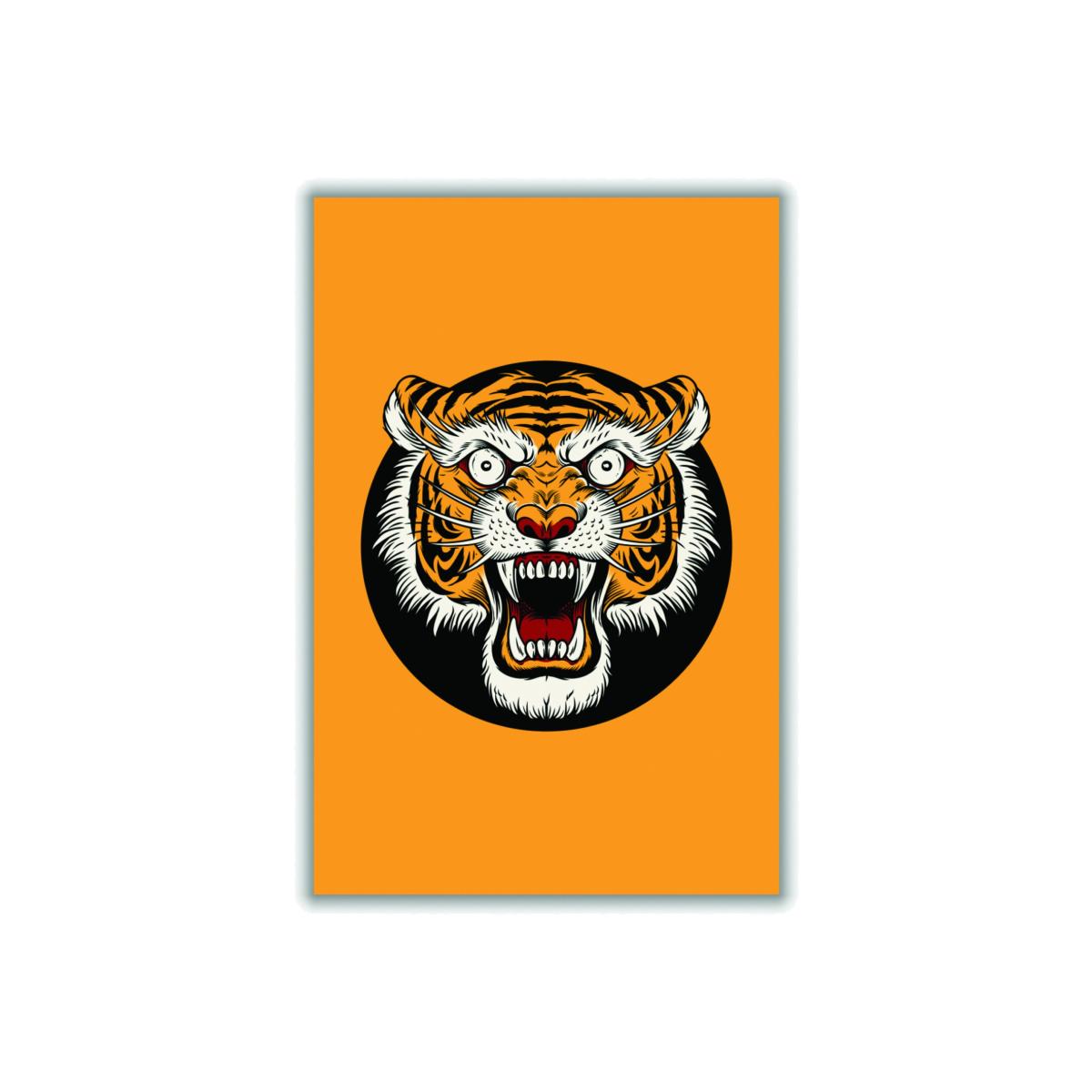Yellow / Orange Vintage Tiger Extra Large Stanley Print House – image 1