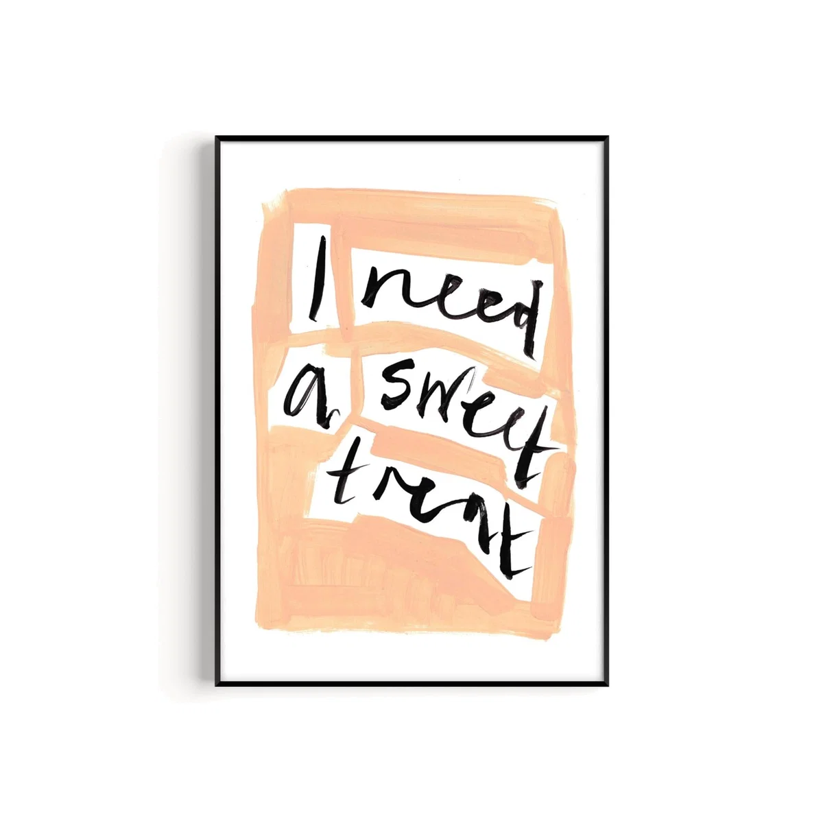Pink / Purple / Yellow Sweet Treat Hand Painted Art Print - A3 | Natalie Cass Art – image 1