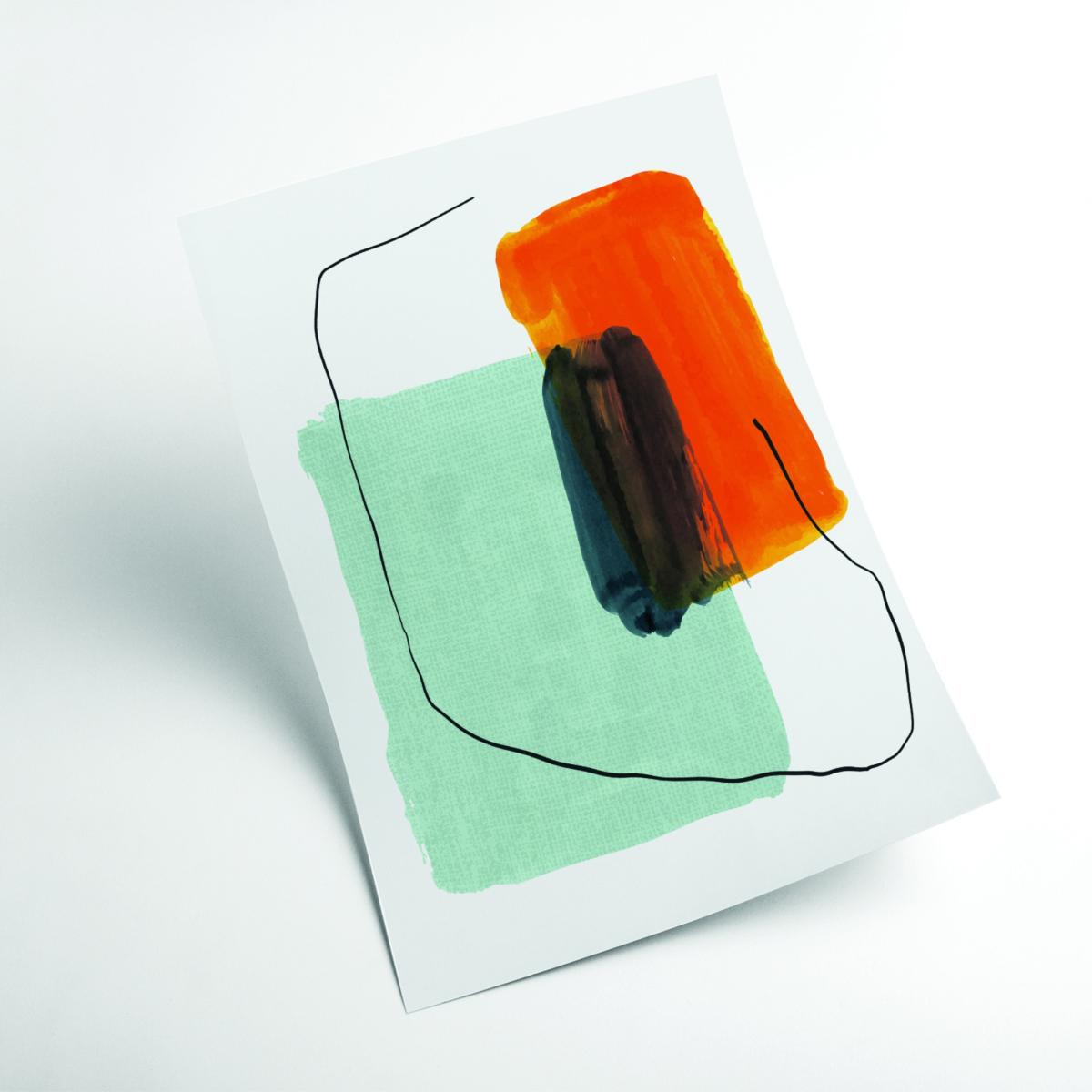 Bright Abstract Design #1 A4 210 X 297Mm Stanley Print House – image 2