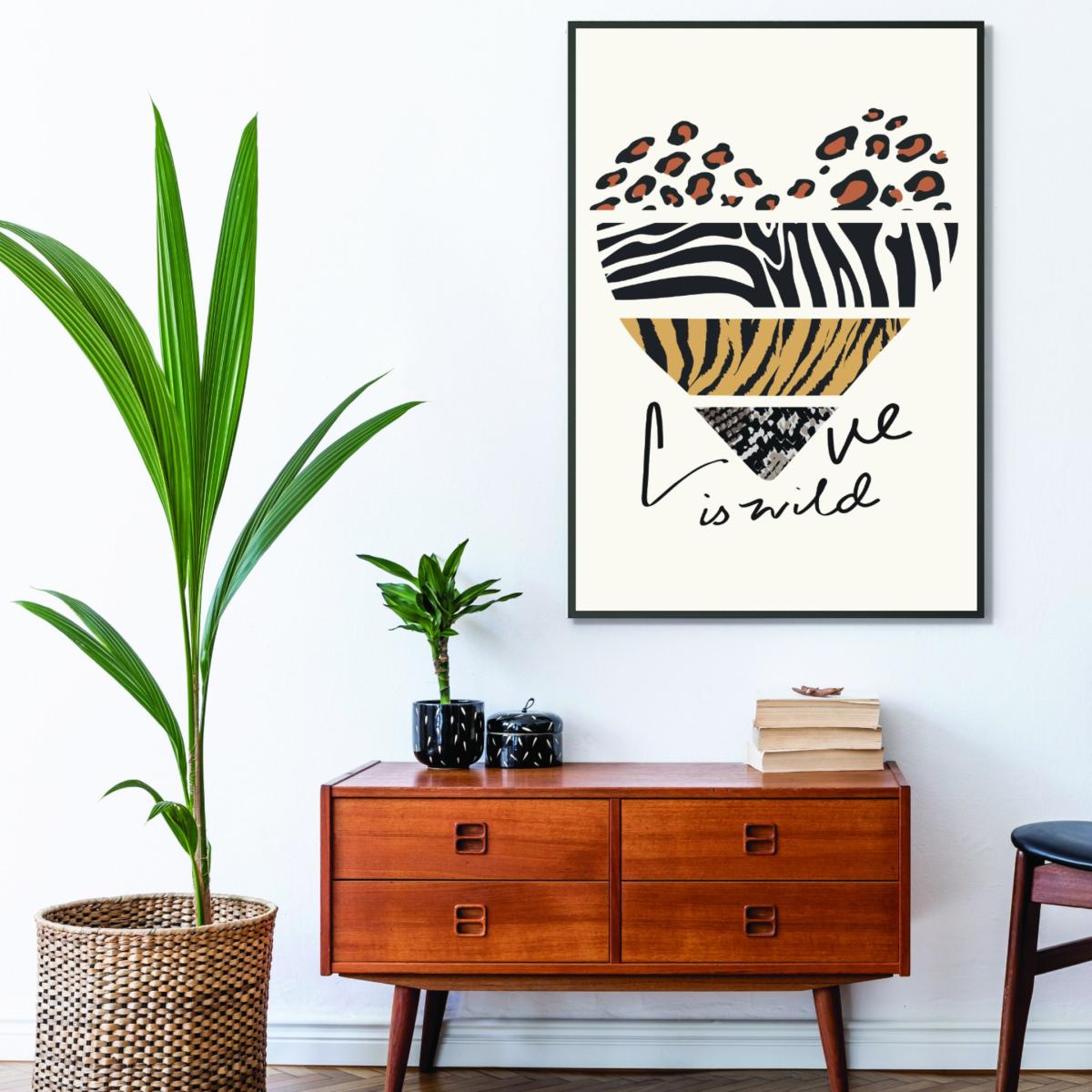 Brown Love Is Wild A3 297 X 420Mm Stanley Print House – image 3