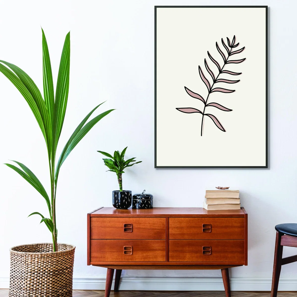 Neutrals Abstract Tropical Leaves I Extra Small Stanley Print House – image 3
