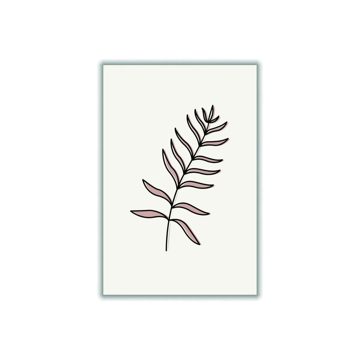 Neutrals Abstract Tropical Leaves I Extra Small Stanley Print House – image 1
