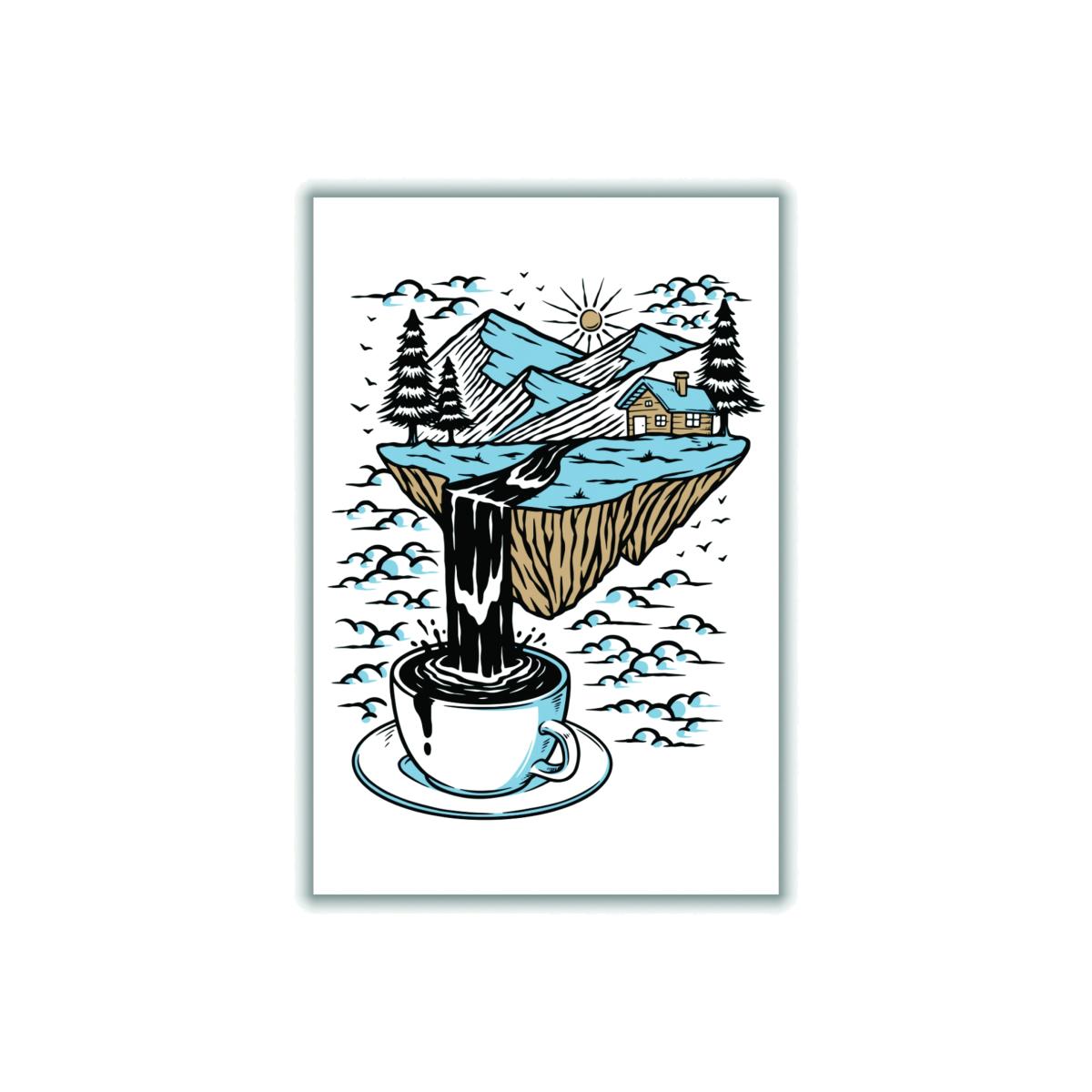 Blue The River Flows A2 420 X 594Mm Stanley Print House – image 1