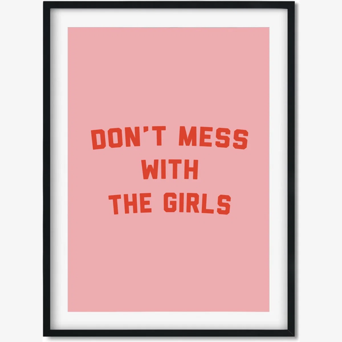 Pink / Purple Don't Mess With The Girls - A0 Poster Size A0 841 X 1189Mm The Native State – image 1