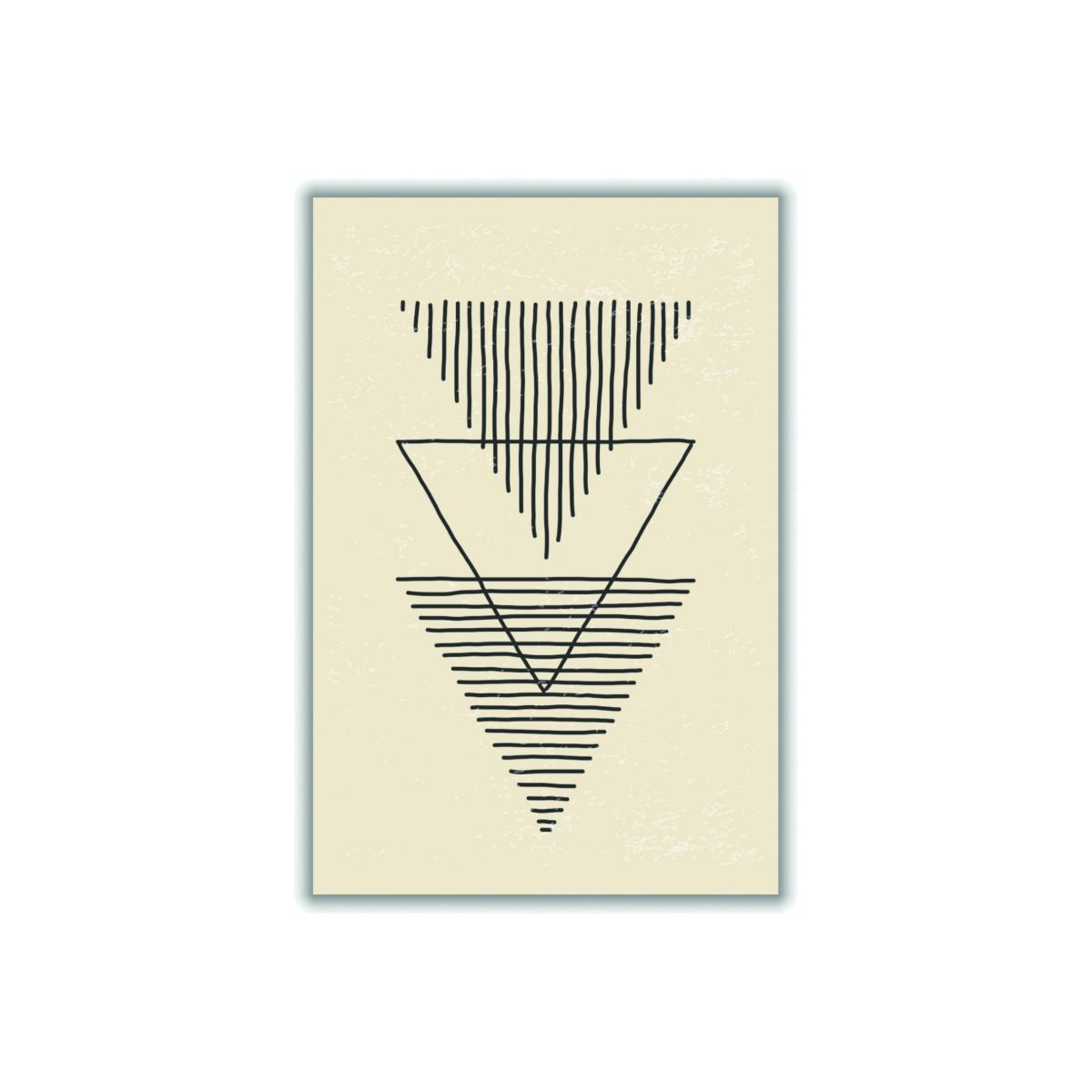Black Boho Triangles A1 594 X 841Mm Stanley Print House – image 1