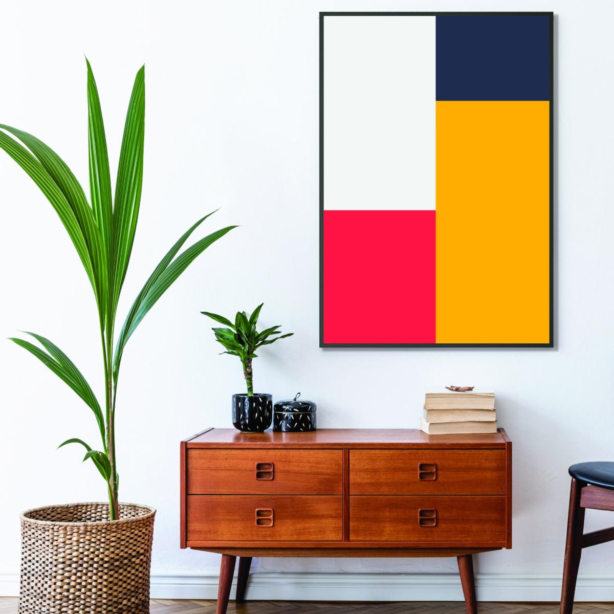 Bright Geometric #4 A3 297 X 420Mm Stanley Print House – image 3