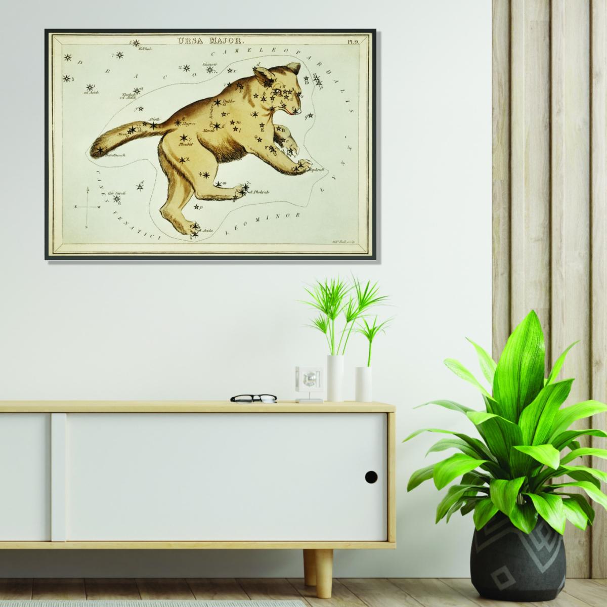 Gold Astronomical Chart Illustration Of The Ursa Major Medium Stanley Print House – image 3
