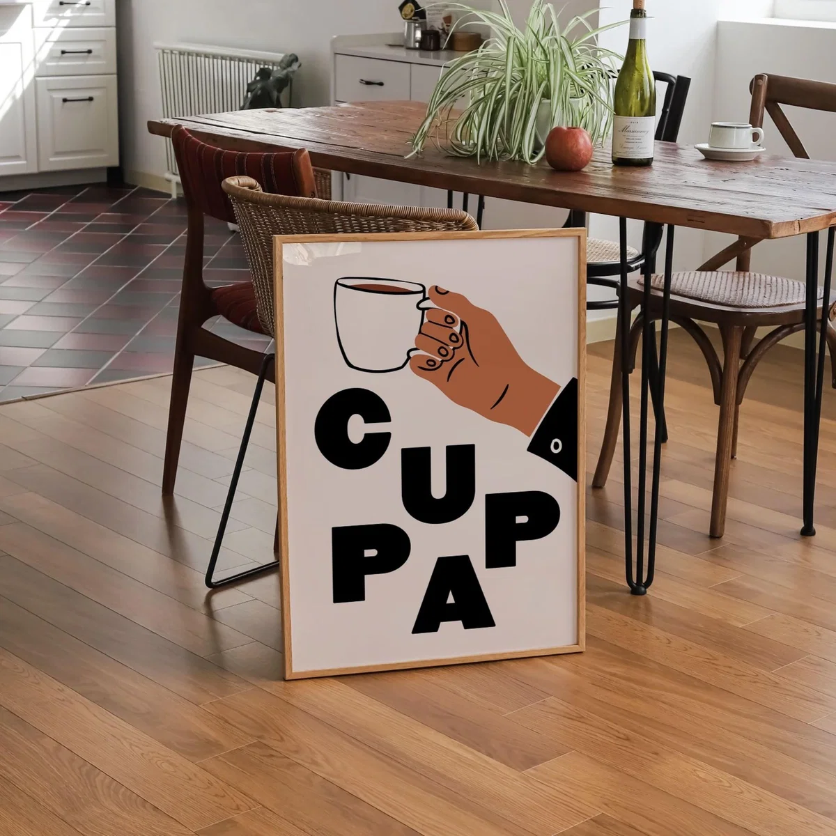 Neutrals / Black A3 Cream Cuppa Print Sofe Store – image 4