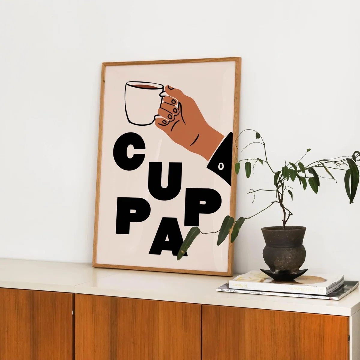 Neutrals / Black A3 Cream Cuppa Print Sofe Store – image 5