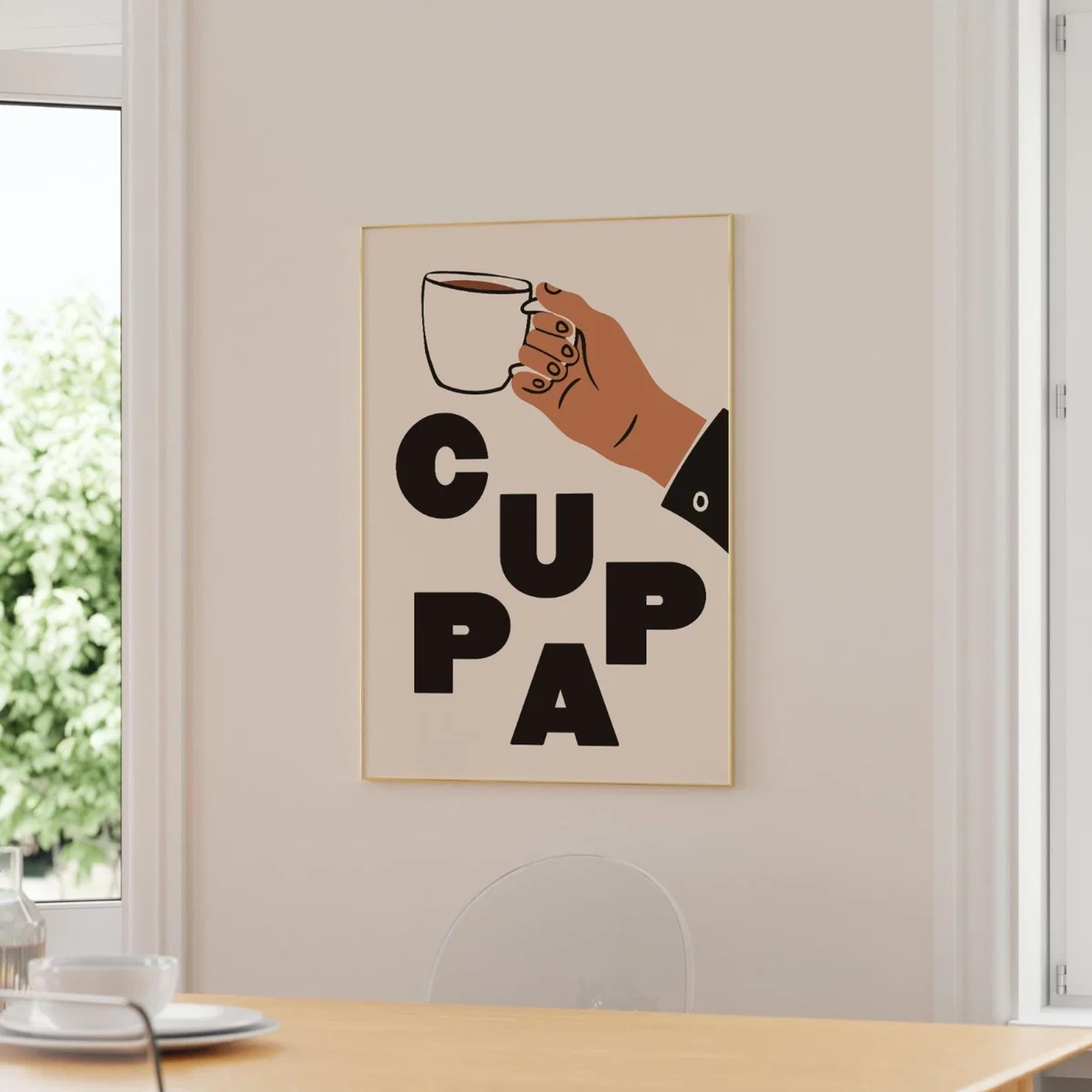Neutrals / Black A3 Cream Cuppa Print Sofe Store – image 6