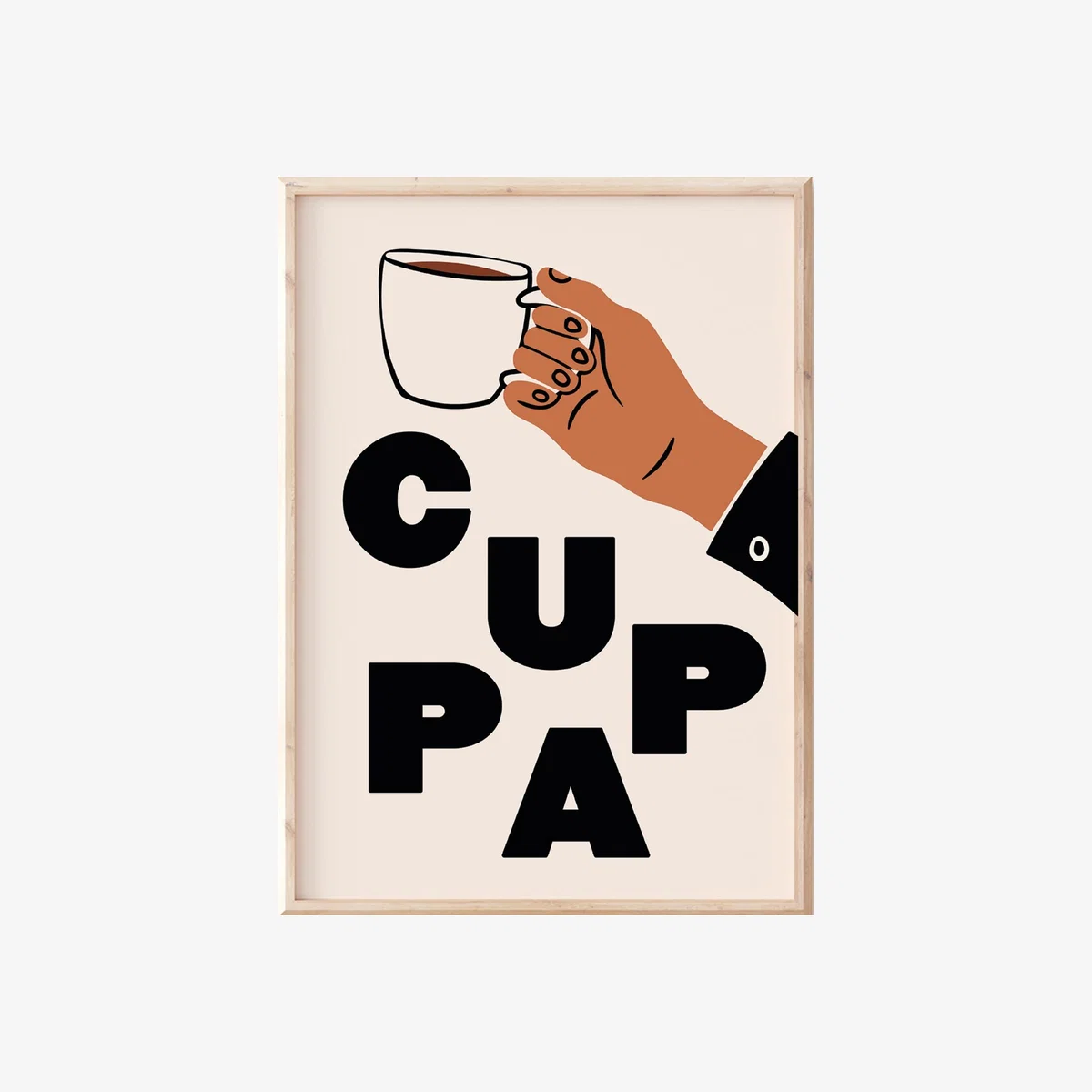 Neutrals / Black A3 Cream Cuppa Print Sofe Store – image 1