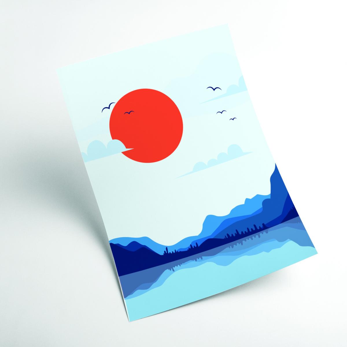 Blue Japanese Sunset Xxs Stanley Print House – image 2