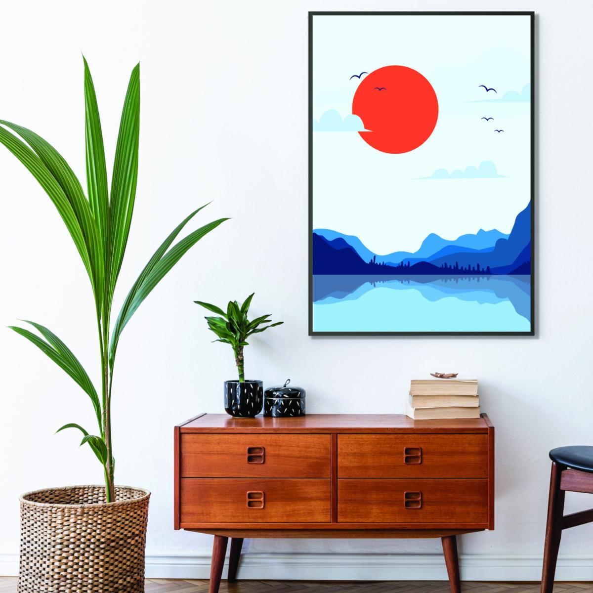 Blue Japanese Sunset Xxs Stanley Print House – image 3