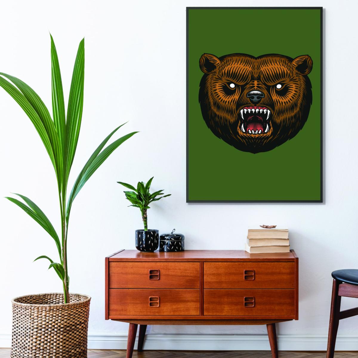 Brown Ol Grizzly A2 420 X 594Mm Stanley Print House – image 3