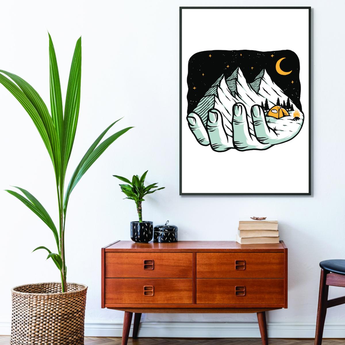 Black Grab A Handfull A3 297 X 420Mm Stanley Print House – image 3