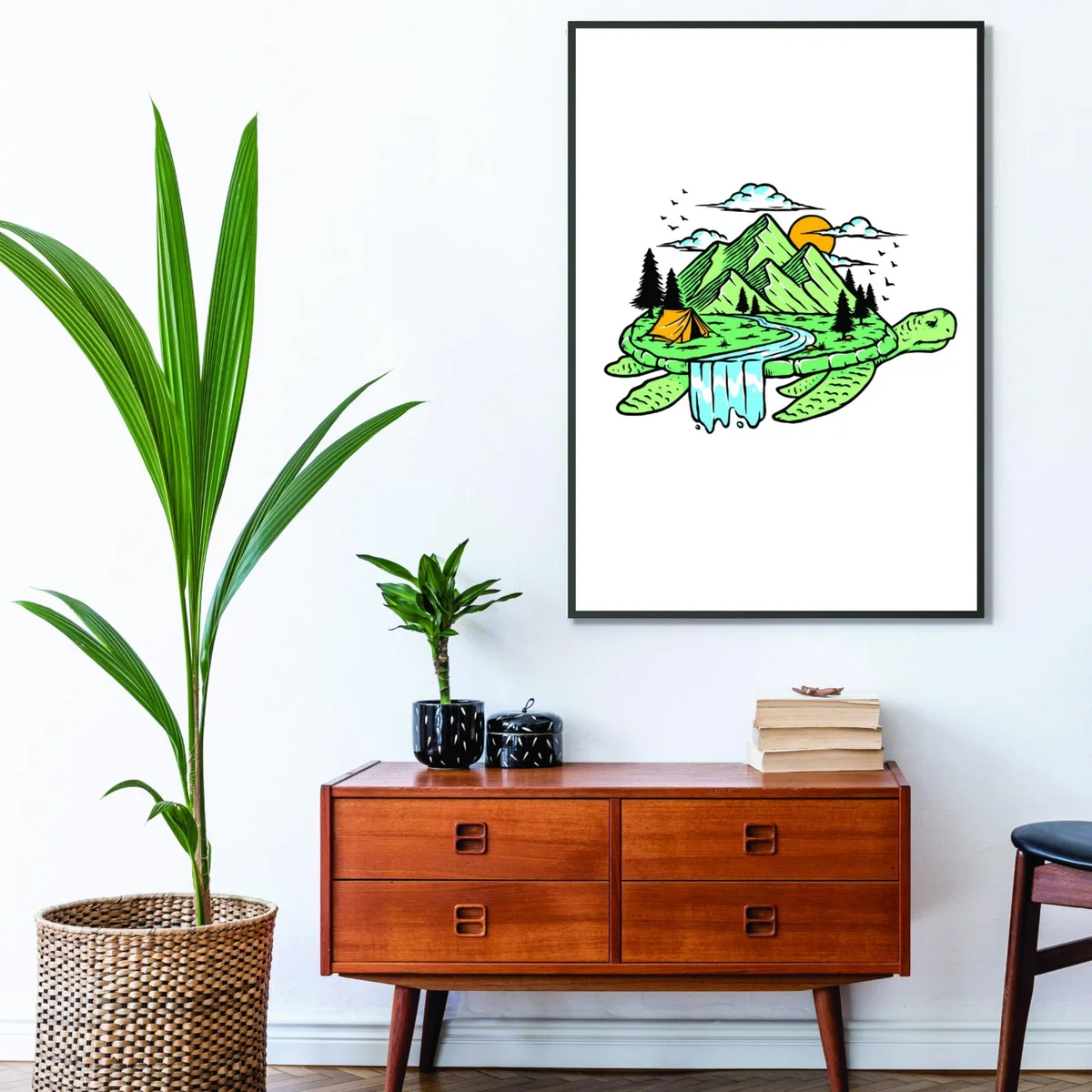 Green Turtles All The Way Down A2 420 X 594Mm Stanley Print House – image 3