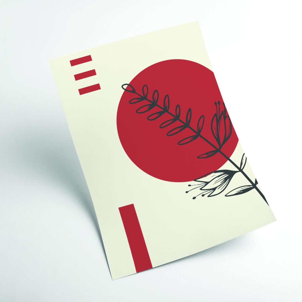 Red Boho Botanicals #1 Medium Stanley Print House – image 2