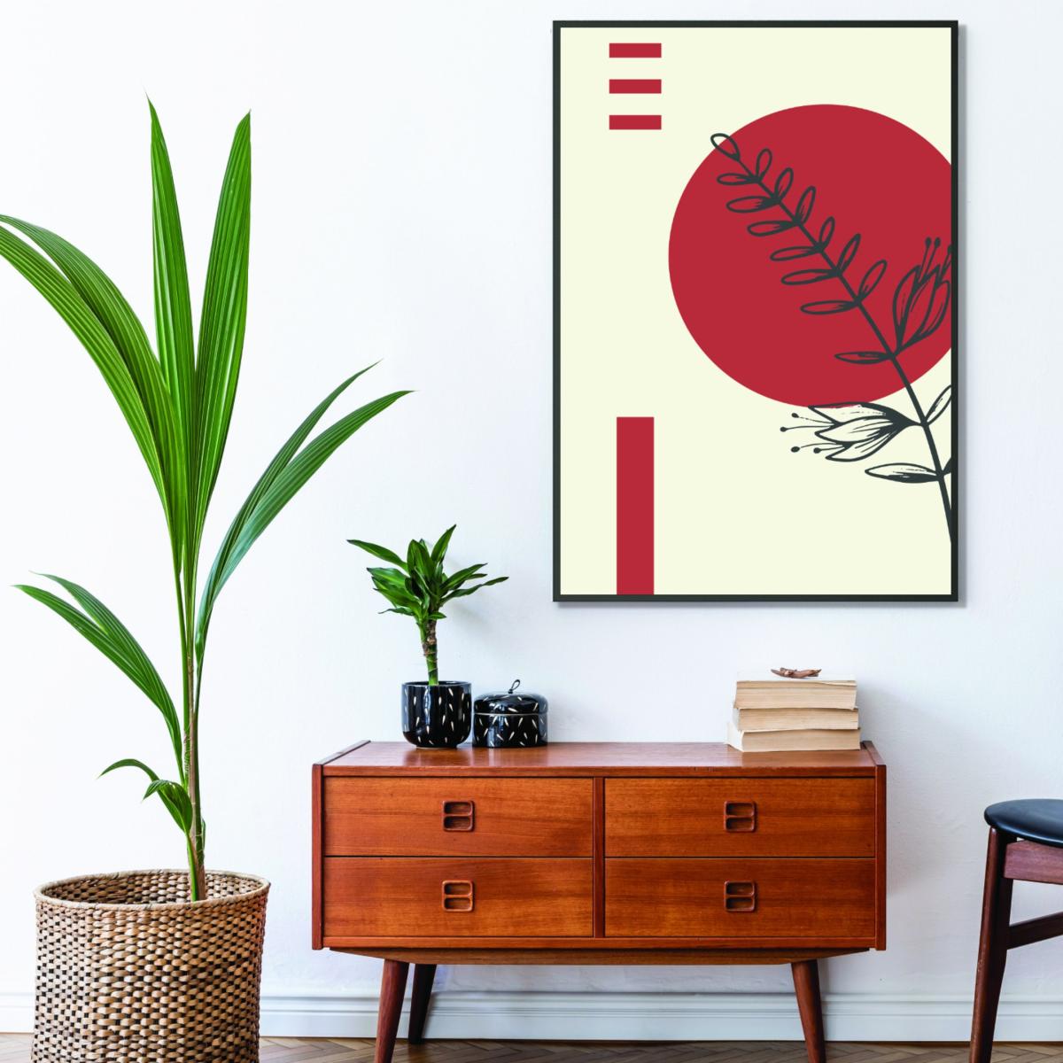 Red Boho Botanicals #1 Medium Stanley Print House – image 3