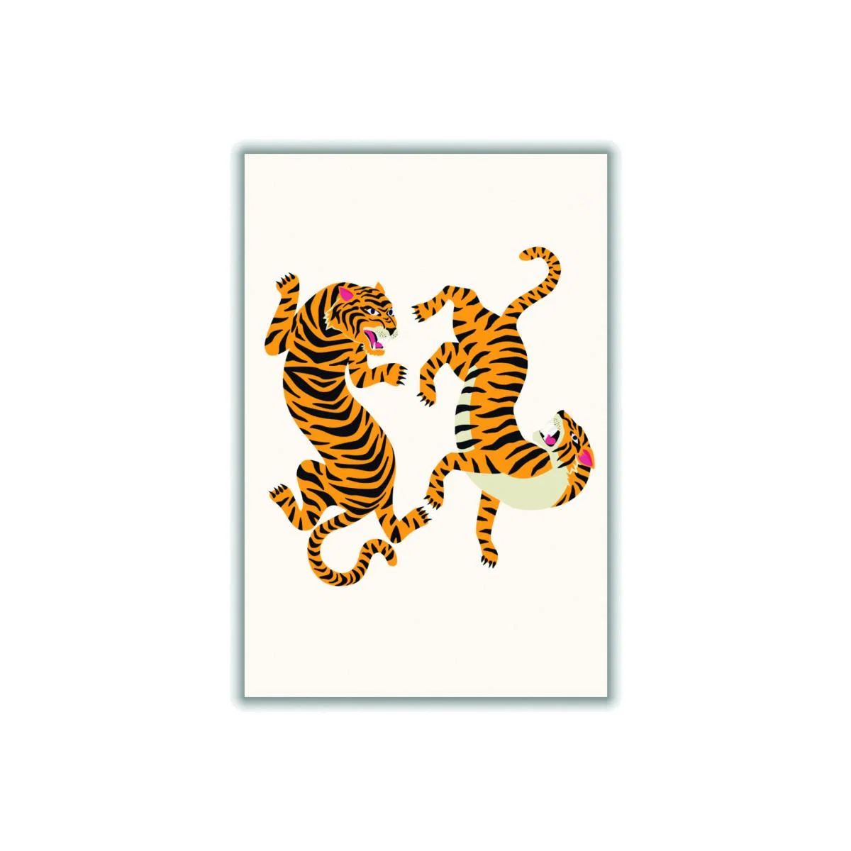 Yellow / Orange Two Tigers A4 210 X 297Mm Stanley Print House – image 1