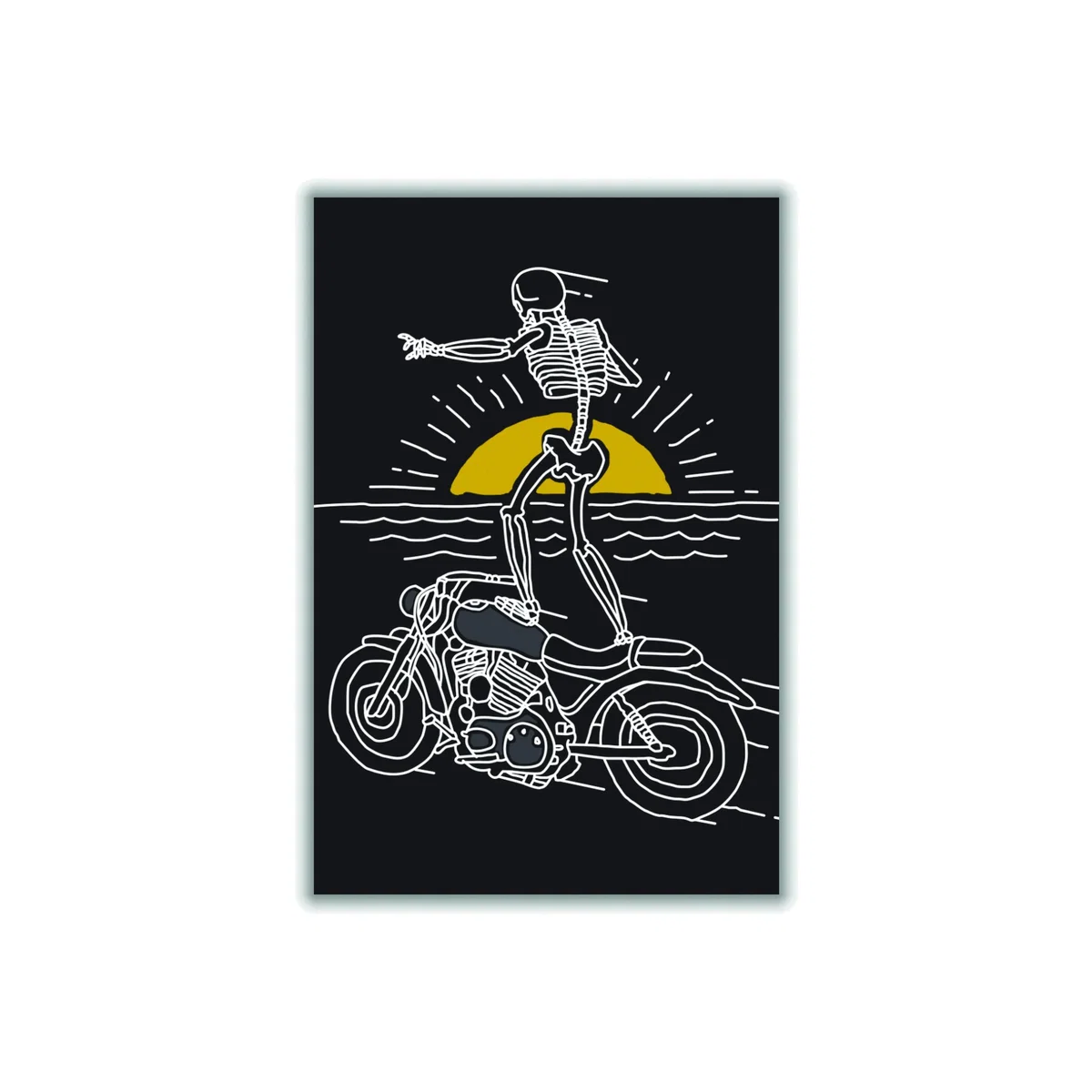 White Freedom Rider Xxs Stanley Print House – image 1