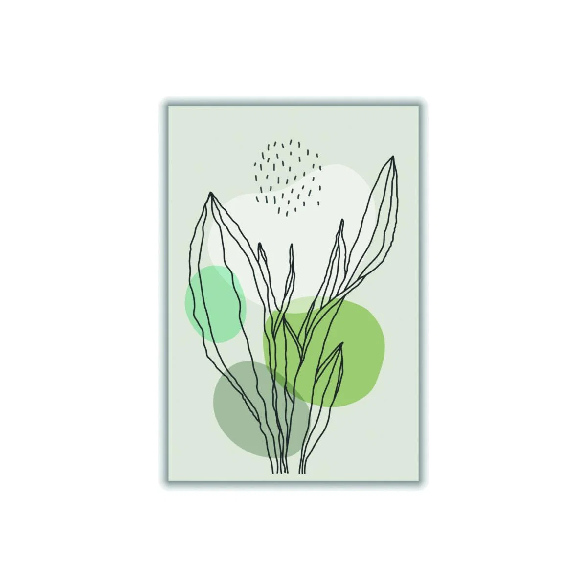 Green Color Abstract Plants #3 Medium Stanley Print House – image 1