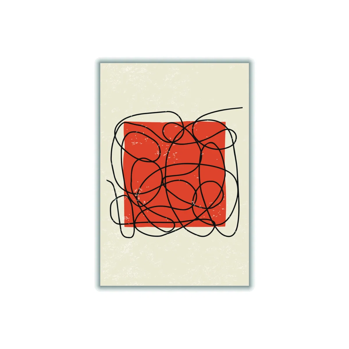 Red Abstract Color Set #3 Small Stanley Print House – image 1