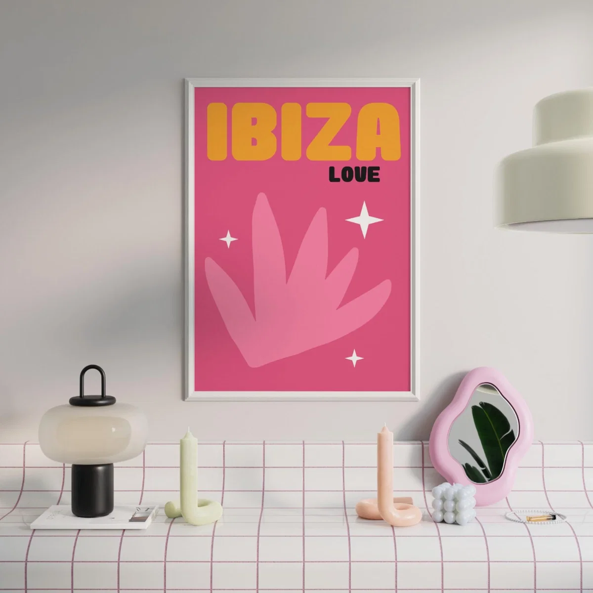 Ibiza Pink A3 Poster Print Sofe Store – image 3