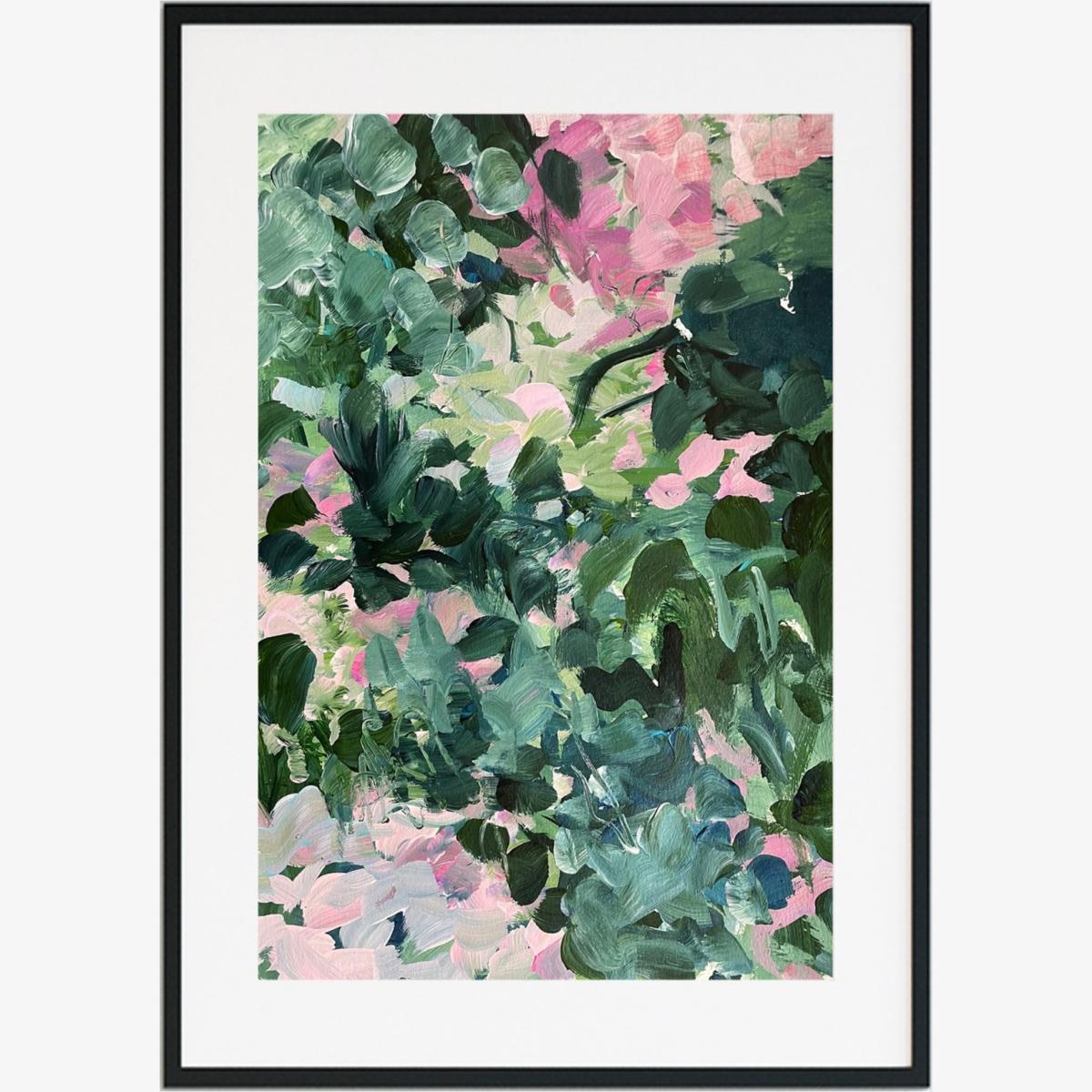 Green Swooping Branches - Abstract Floral Print Jessica Slack Studio – image 1