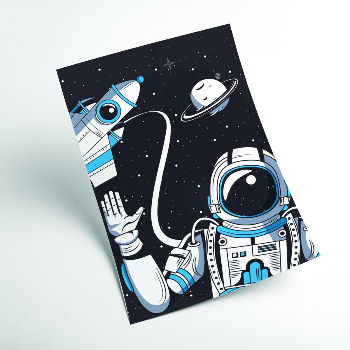 Blue Hello From Space Extra Large Stanley Print House – image 2