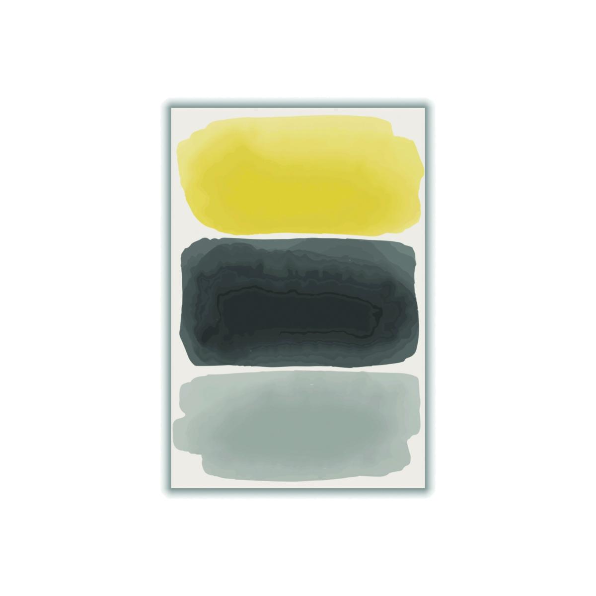 Yellow / Orange Black And Yellow Watercolor #1 A2 420 X 594Mm Stanley Print House – image 1