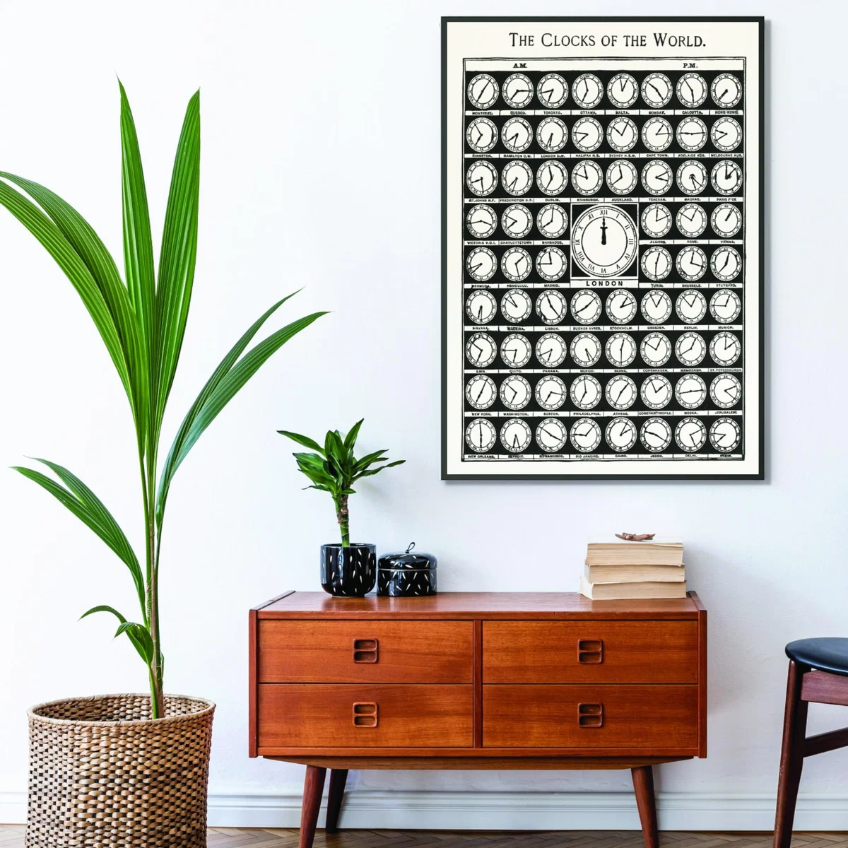 Black Clocks Of The World A4 210 X 297Mm Stanley Print House – image 3