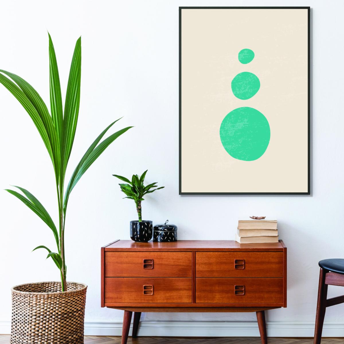 Blue Abstract Minimal Series #3 A1 594 X 841Mm Stanley Print House – image 3