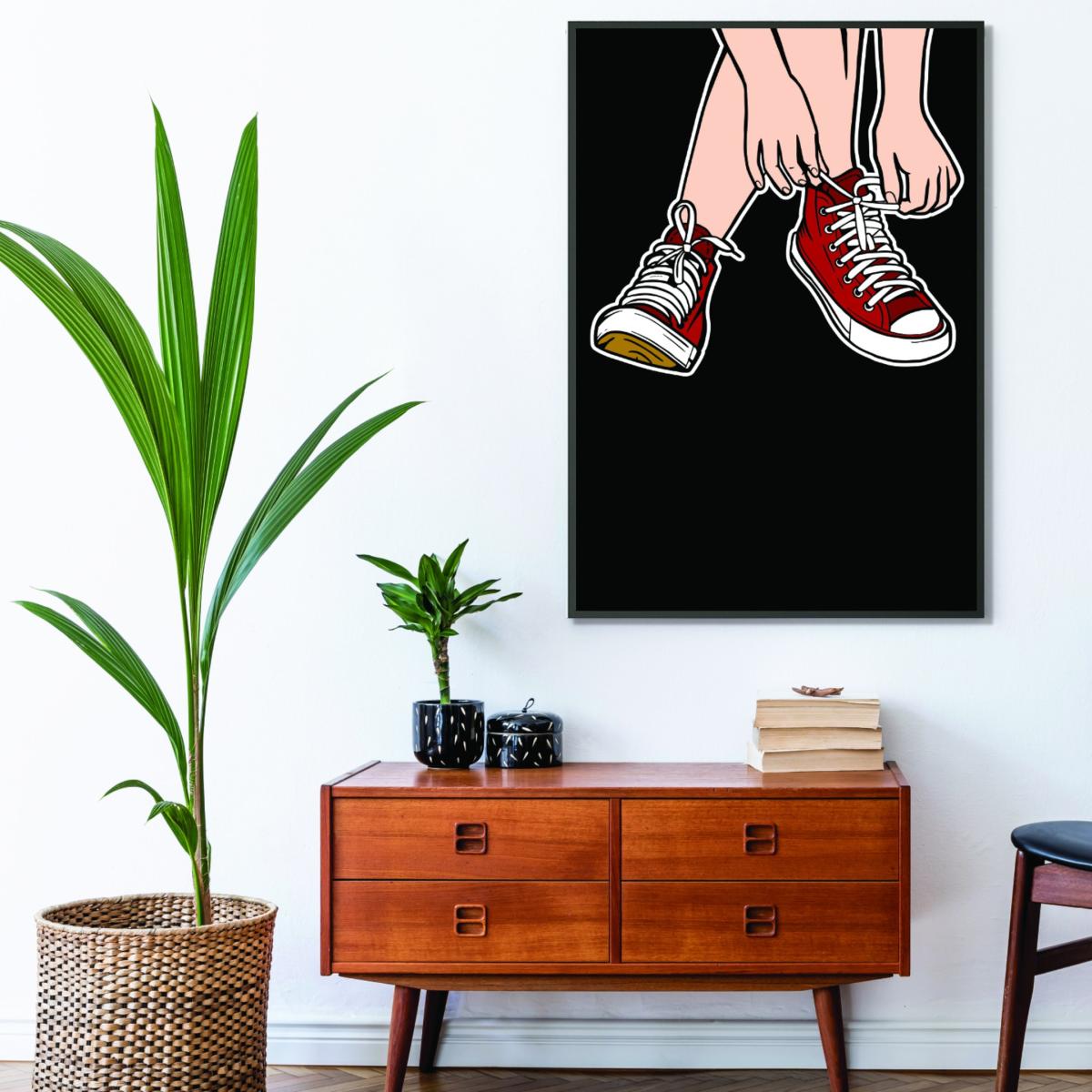 Rose Gold Tie Your Shoe Laces A4 210 X 297Mm Stanley Print House – image 3