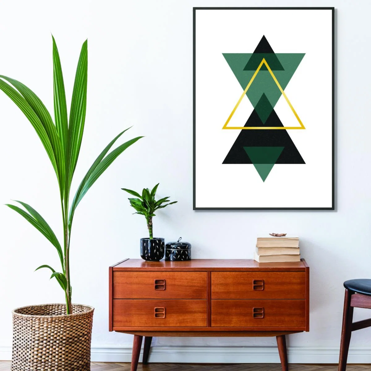 Black Minimal Triangle Collection 3 Extra Large Stanley Print House – image 3