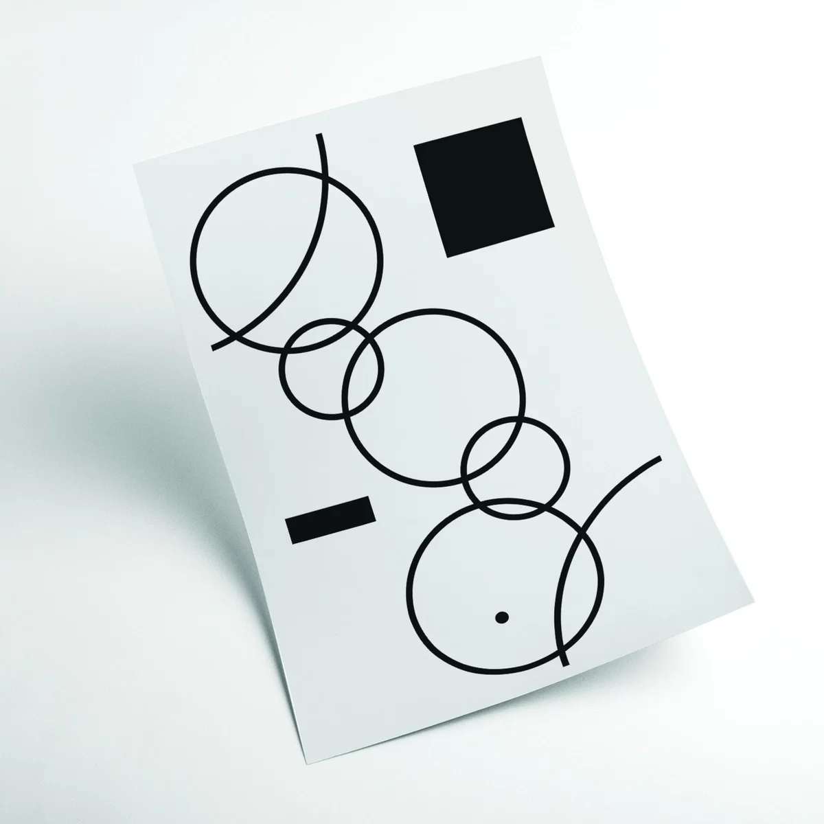 Black Minimal Shapes #1 Large Stanley Print House – image 2