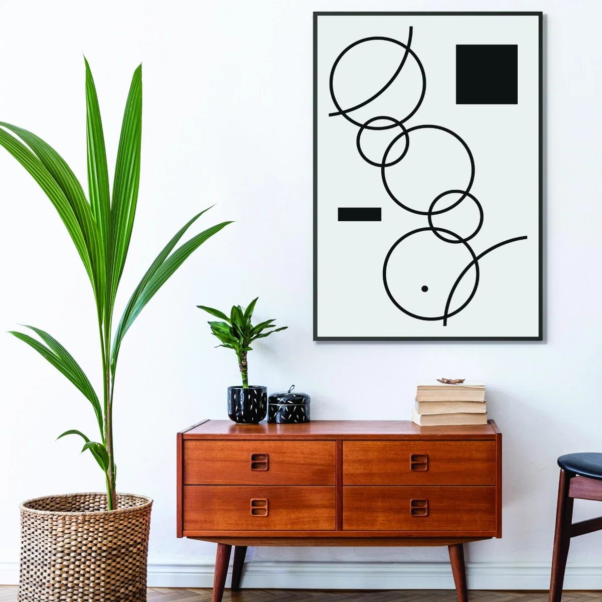 Black Minimal Shapes #1 Large Stanley Print House – image 3
