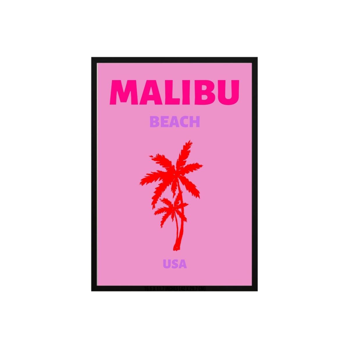 Pink / Purple Malibu Beach Vibes Poster | Artchi – image 1