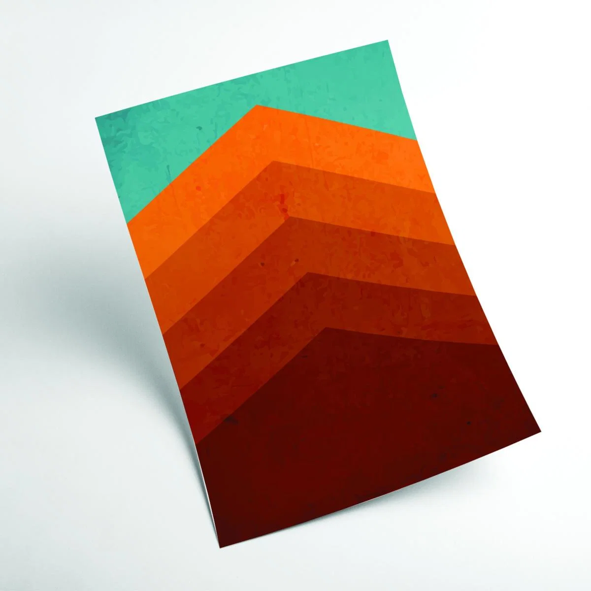 Yellow / Orange Abstract Mountain Sunrise Ii A4 210 X 297Mm Stanley Print House – image 2