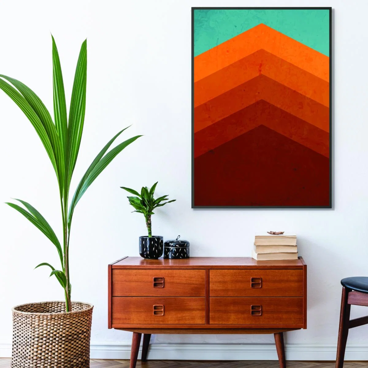 Yellow / Orange Abstract Mountain Sunrise Ii A4 210 X 297Mm Stanley Print House – image 3